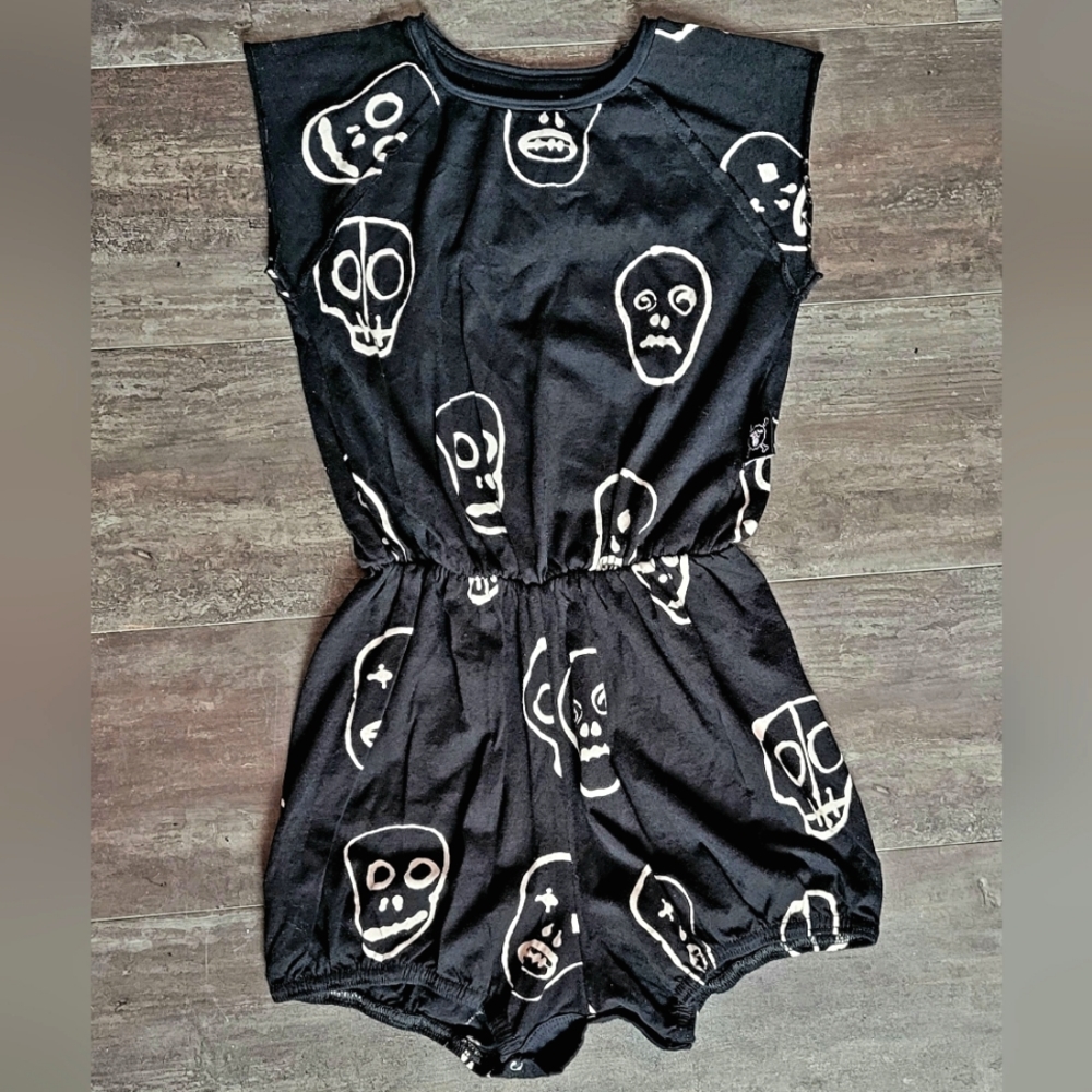 NUNUNU Skull Romper